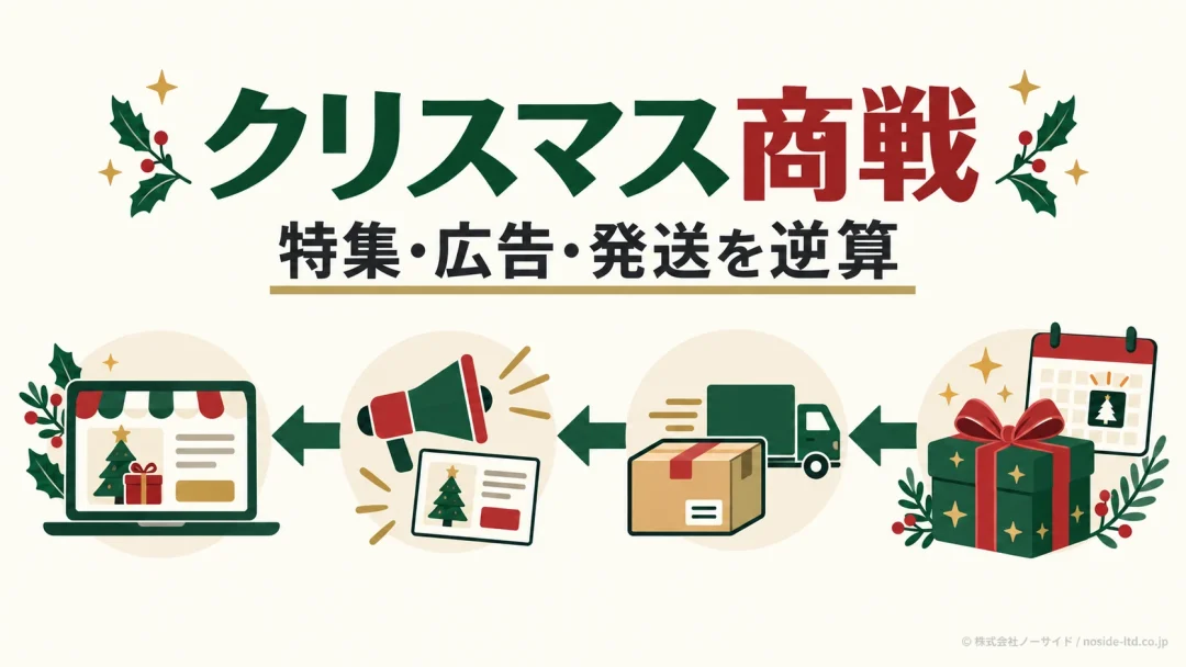 クリスマス商戦の特集公開・広告・発送を逆算するEC販促計画