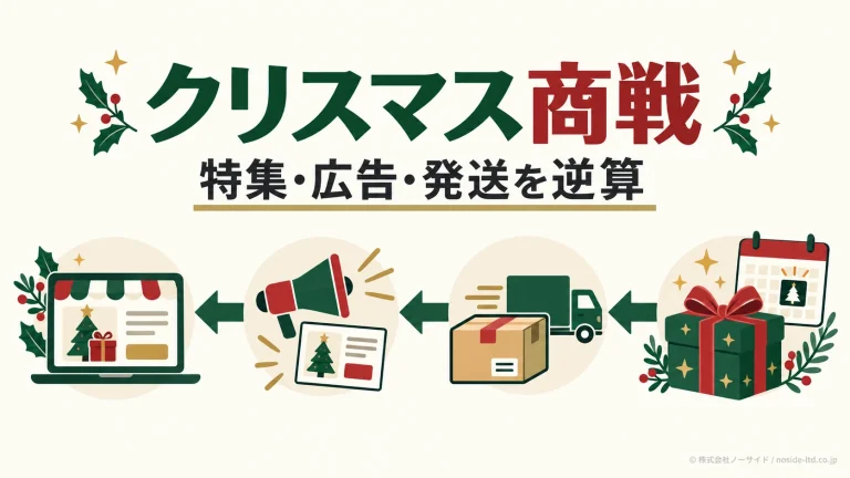 クリスマス商戦の特集公開・広告・発送を逆算するEC販促計画