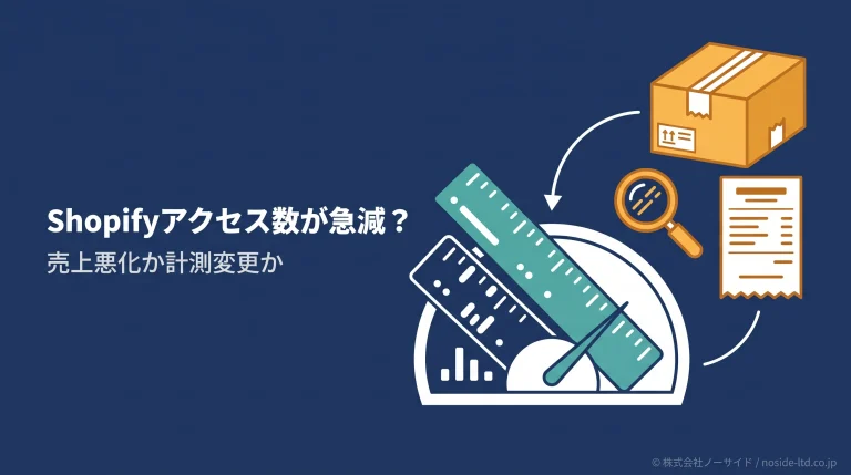 Shopify計測変更を見分けるアイキャッチ