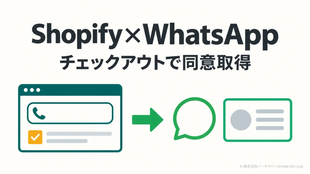 ShopifyのチェックアウトでWhatsAppマーケティング同意を取得する流れ