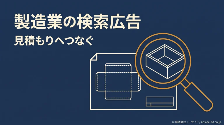 検索広告から板金の見積もりへつなぐイメージ