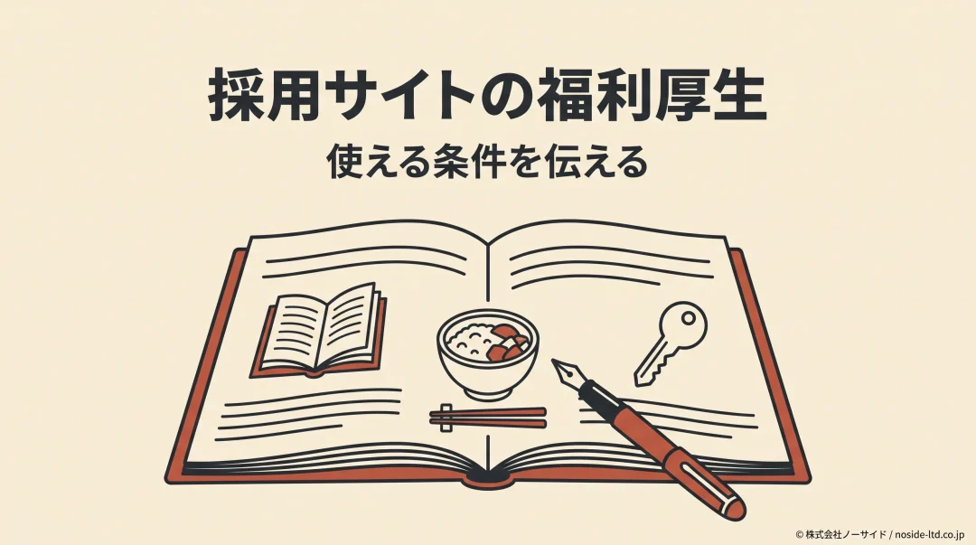 採用サイトの福利厚生を具体的な言葉にする