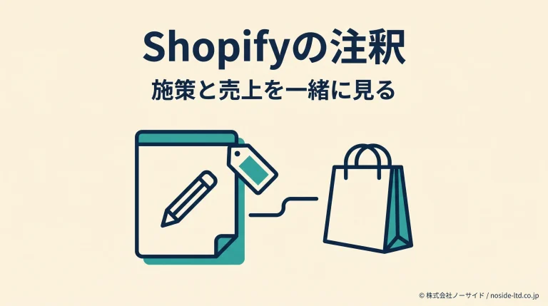 Shopifyの施策と売上を結ぶ注釈